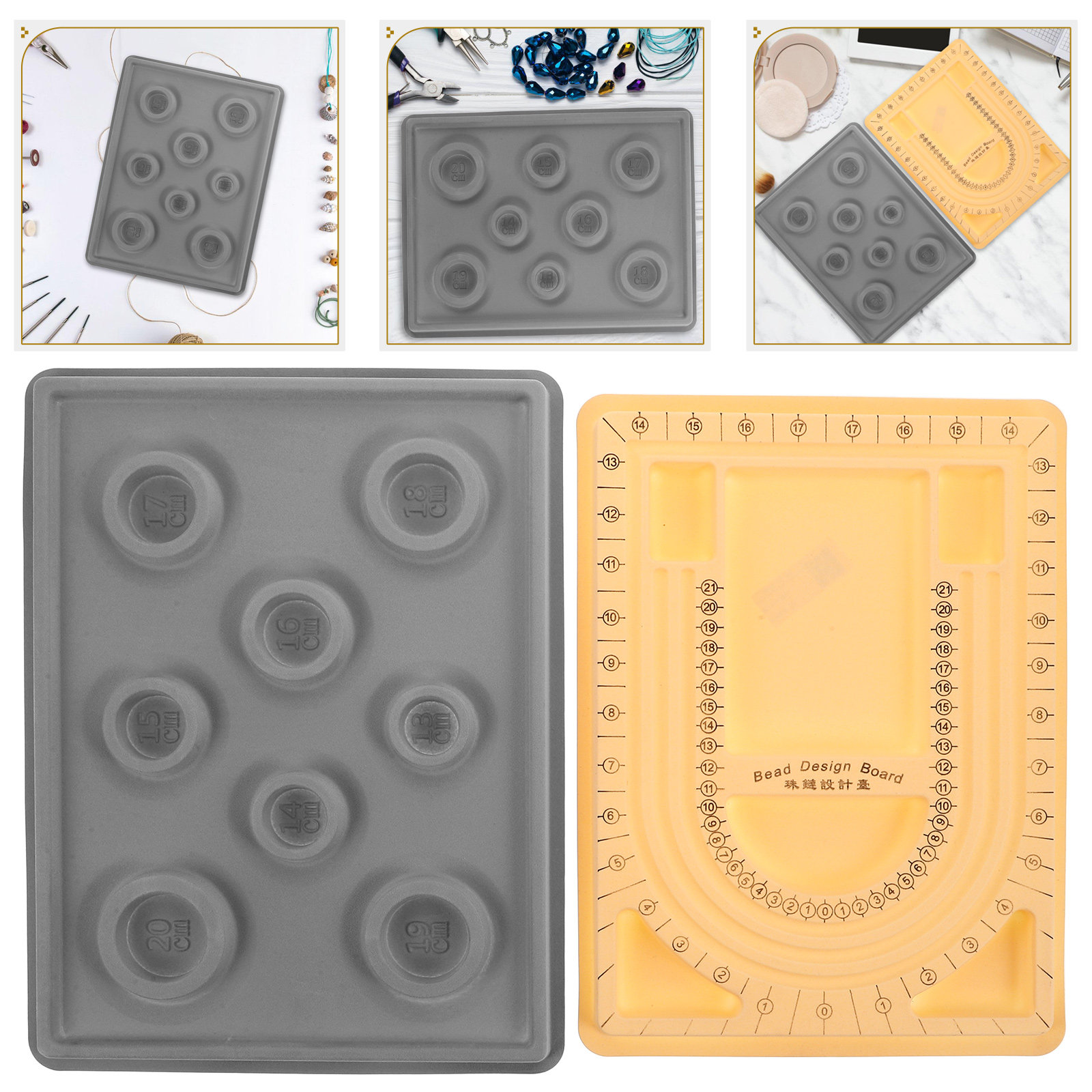 Jewelry Making Board - 2Pcs Jewelry Making Bead Board Bracelet