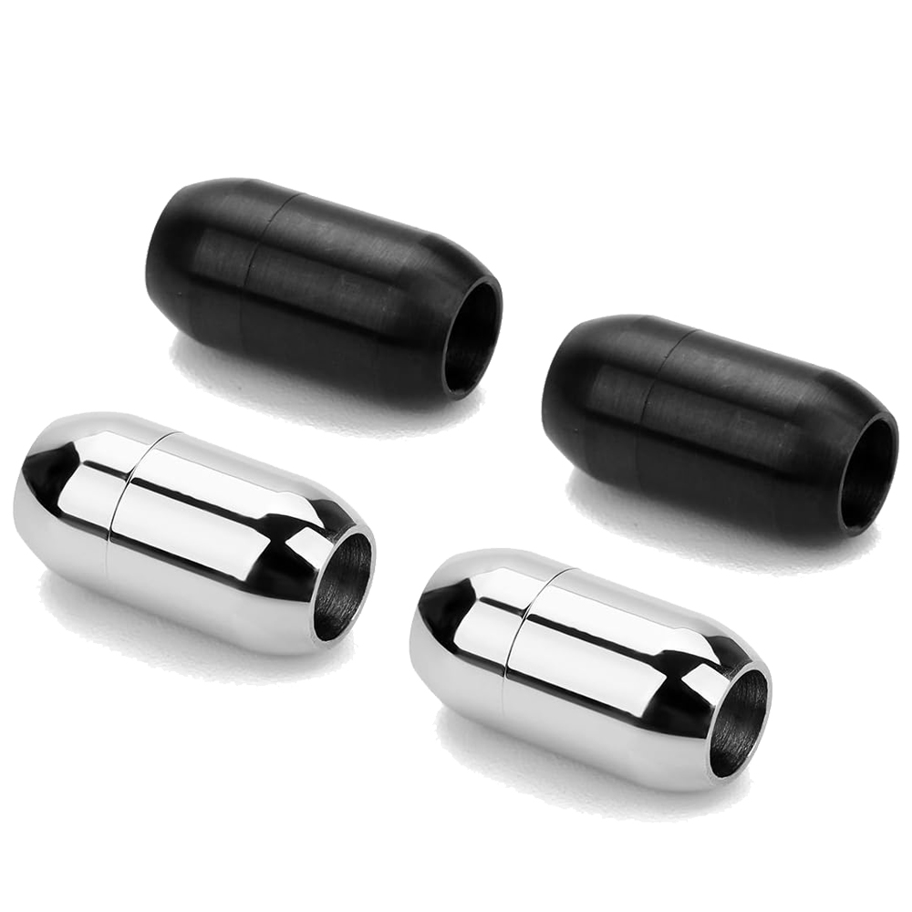 Jewelry Making For Adults - 2pcs Stainless Steel Magnetic Clasp Leather