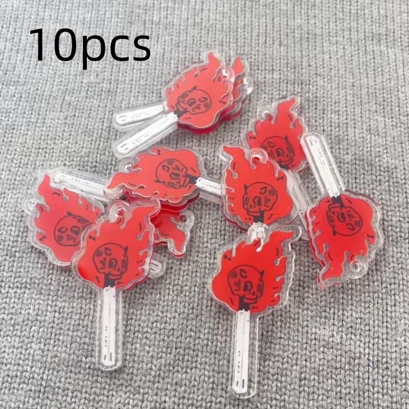 Jewelry Making - 10pcs acrylic skull pendant, DIY jewelry