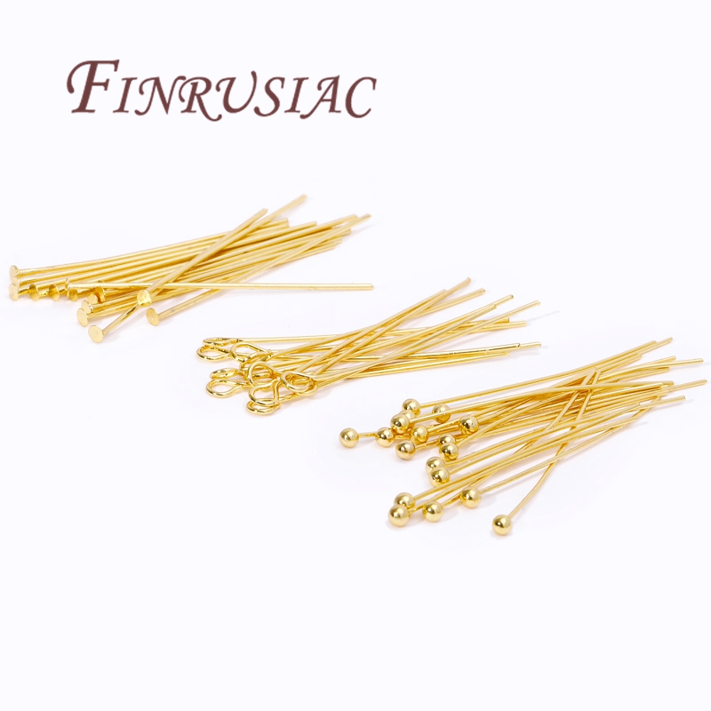 Jewelry Making Drill - 50Pcs 20-50mm Gold Plated Pins For