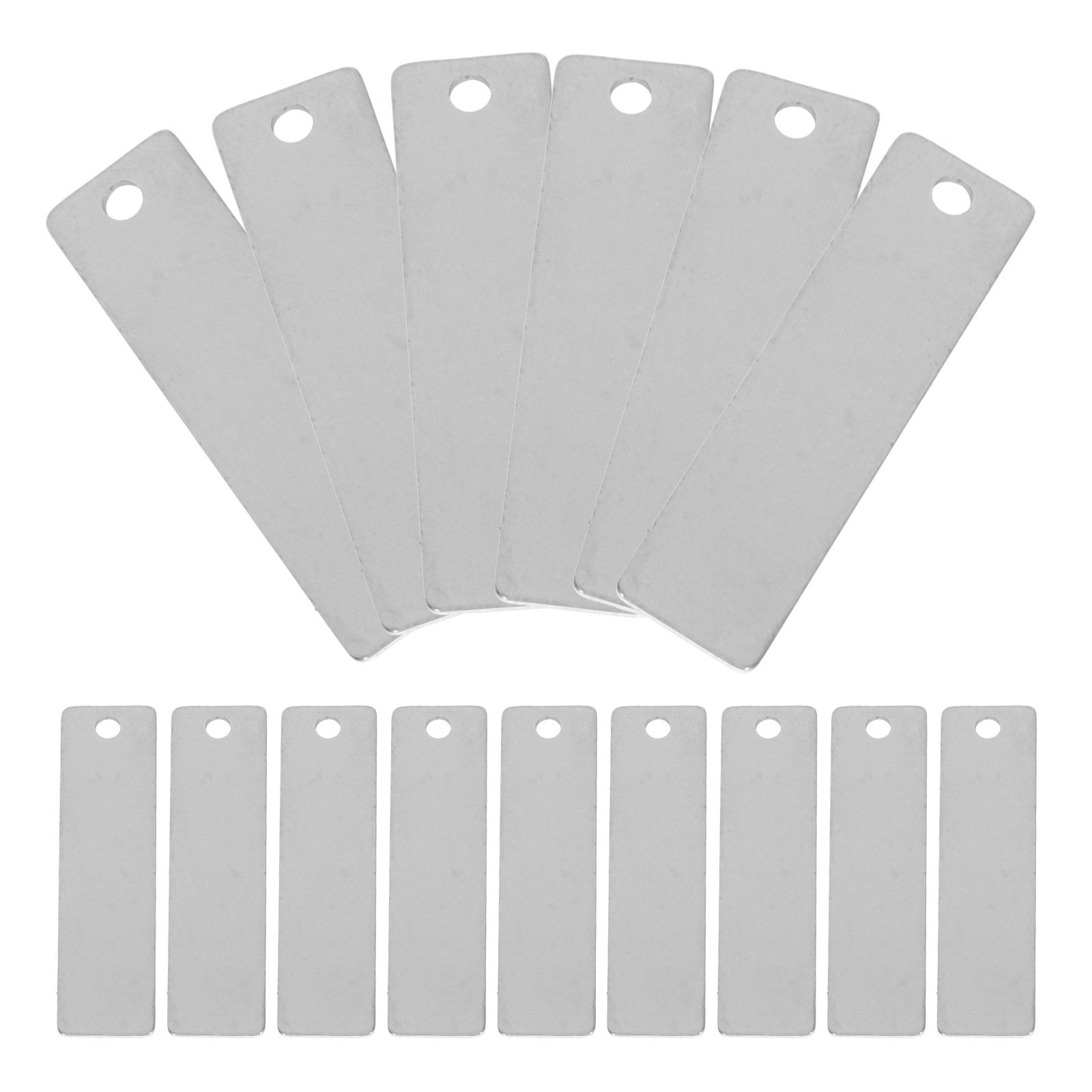 30pcs Stainless Steel Blank Ta - Jewelry Making ulasan dan harga