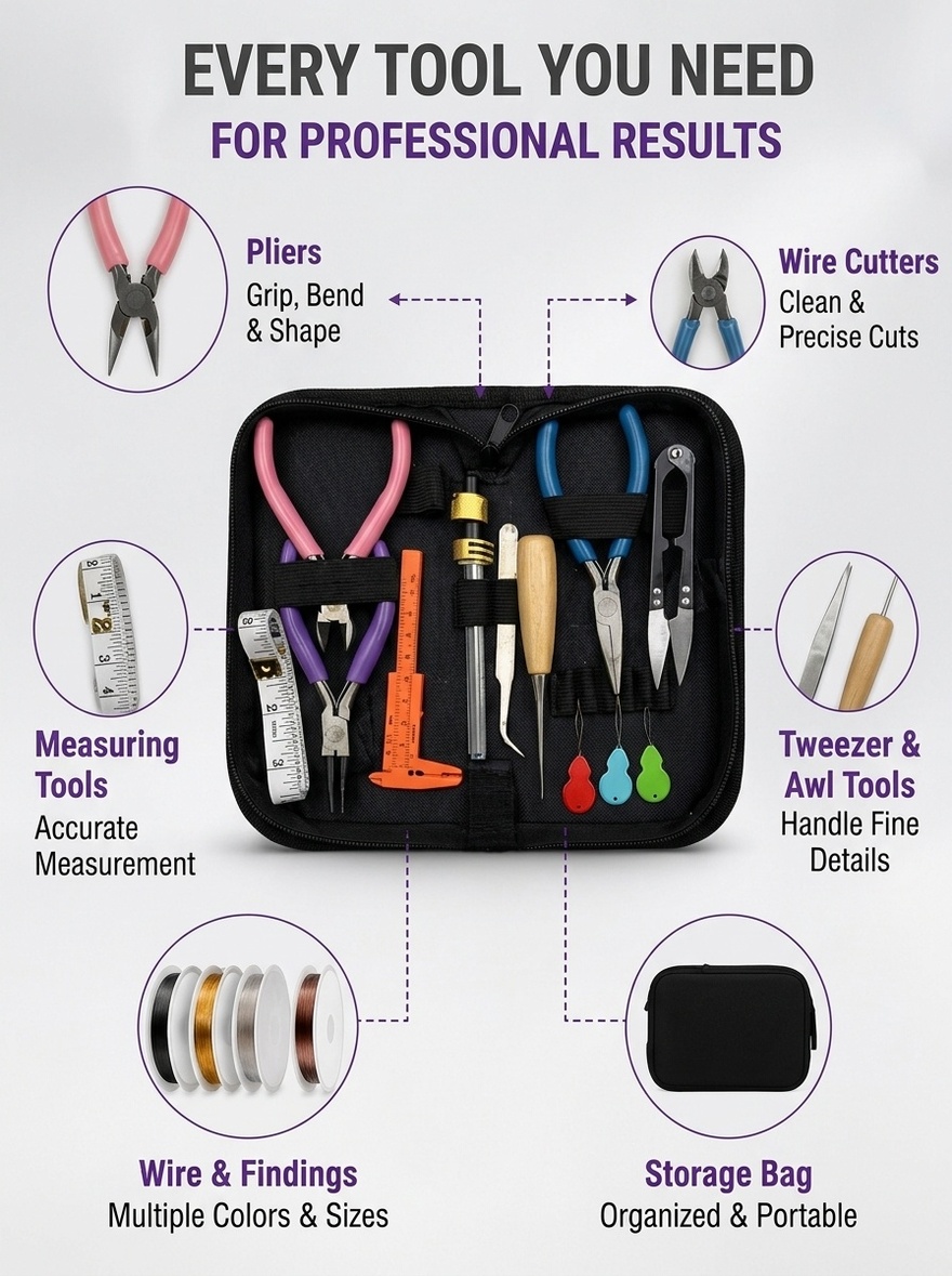 Jewelry Making Tool Kit with S - Jewelry Making Pliers ulasan dan harga
