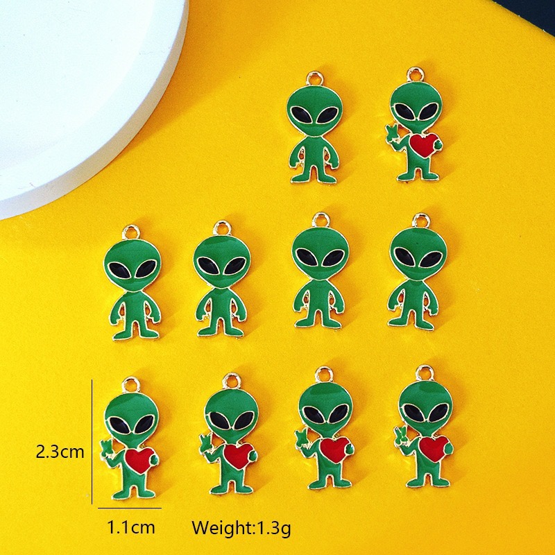 10pcs Simple Alien Alloy Drip  - Jewelry Making ulasan dan harga