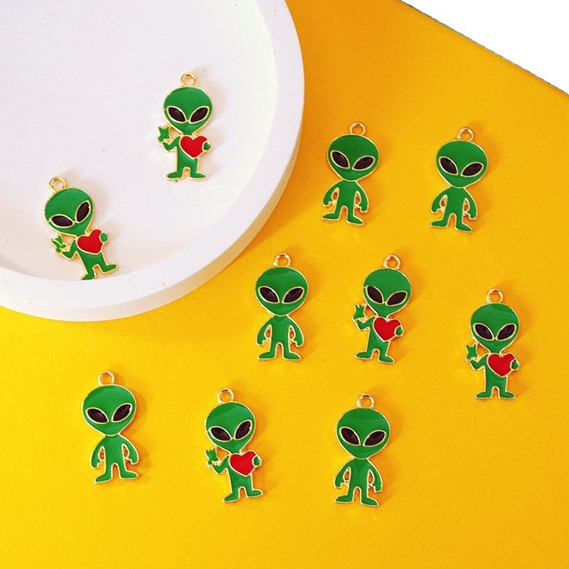 10pcs Simple Alien Alloy Drip  - Jewelry Making ulasan dan harga