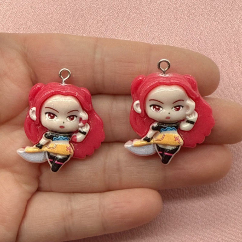 10pcs resin cartoon pendant, D - Jewelry Making ulasan dan harga