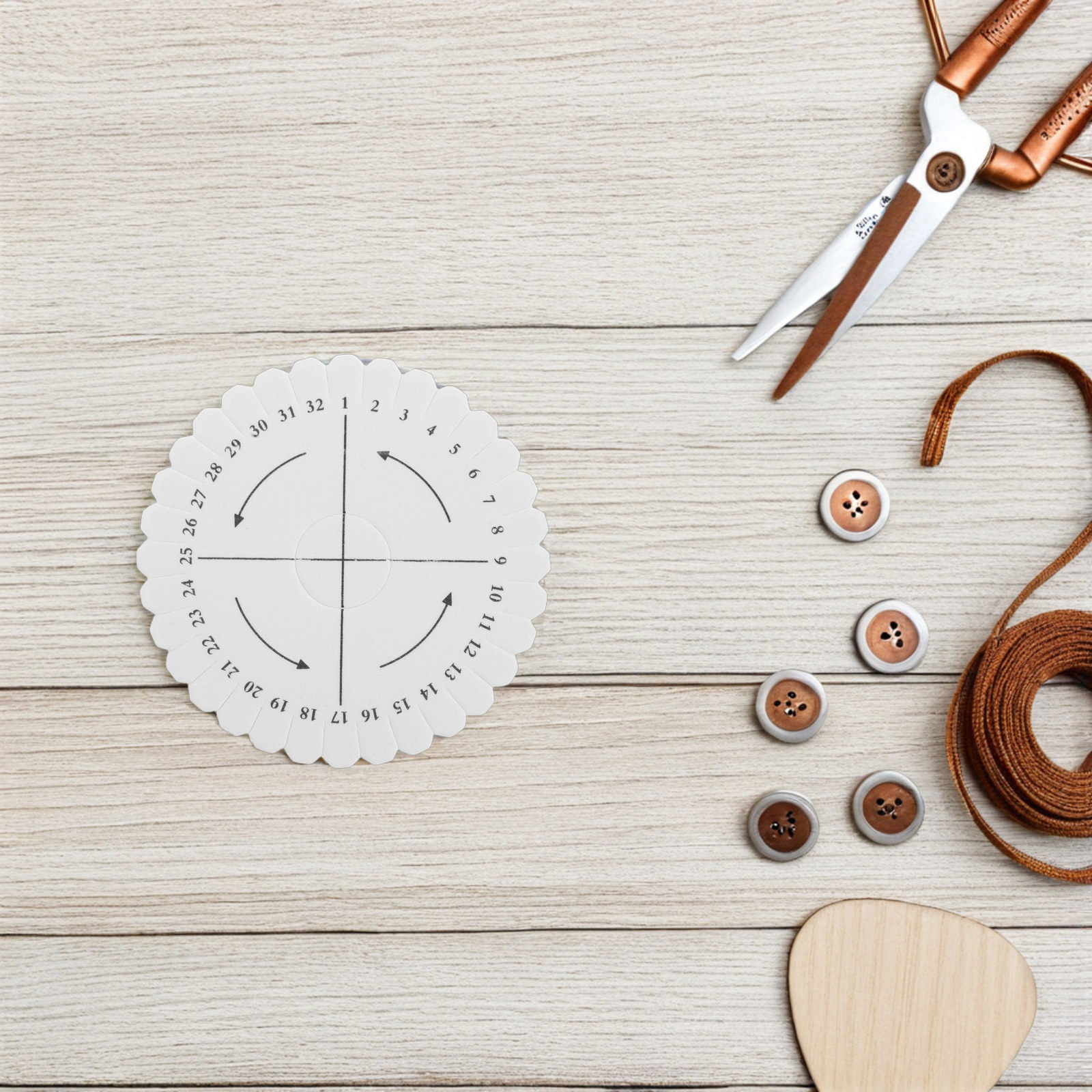 32 Slot Round Braiding Plate E - Jewelry Making Board ulasan dan harga