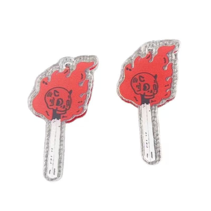 10pcs acrylic skull pendant, D - Jewelry Making ulasan dan harga