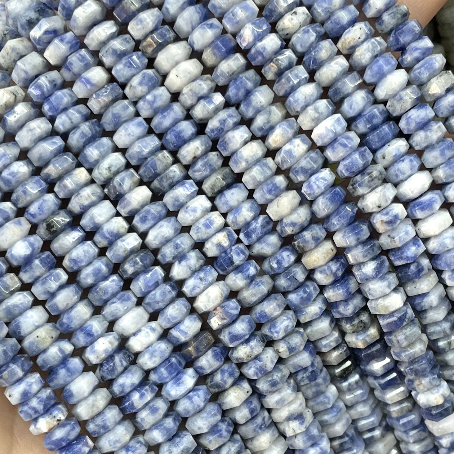 Natural Stone Faceted Flat Ron - Jewelry Making Amazon ulasan dan harga