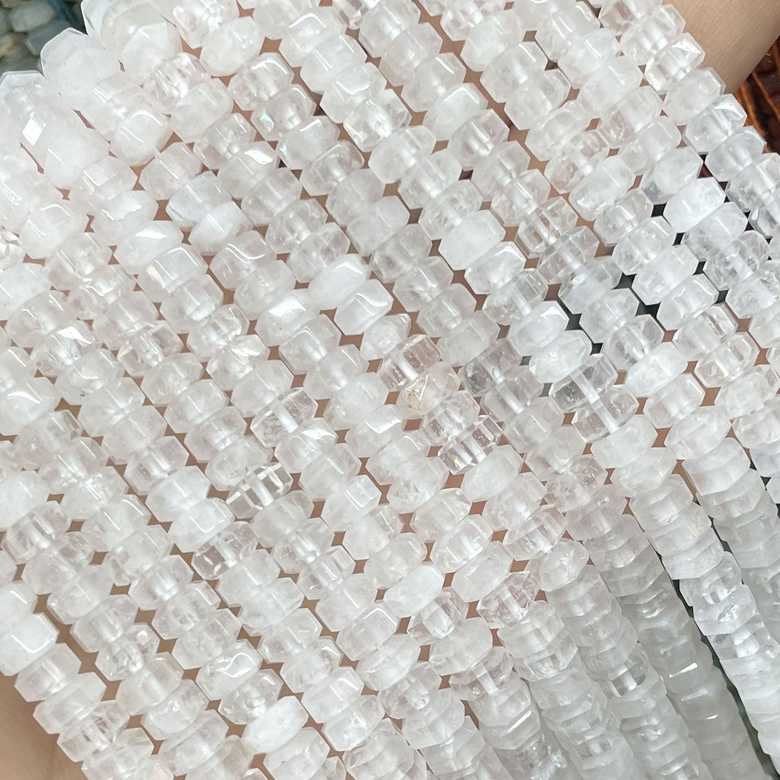 Natural Stone Faceted Flat Ron - Jewelry Making Amazon ulasan dan harga