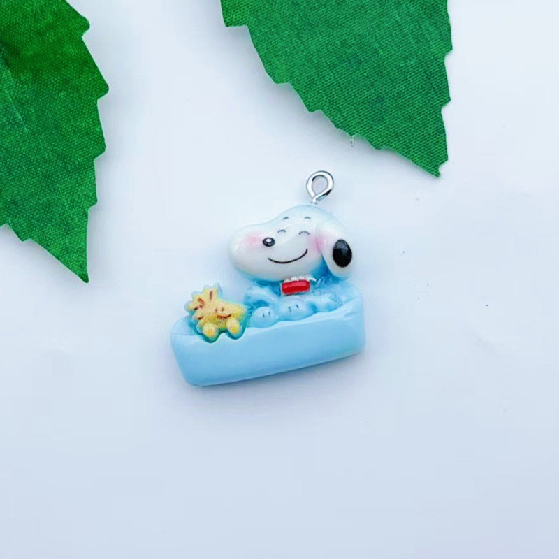 12pcs resin cartoon dog pendan - Jewelry Making ulasan dan harga