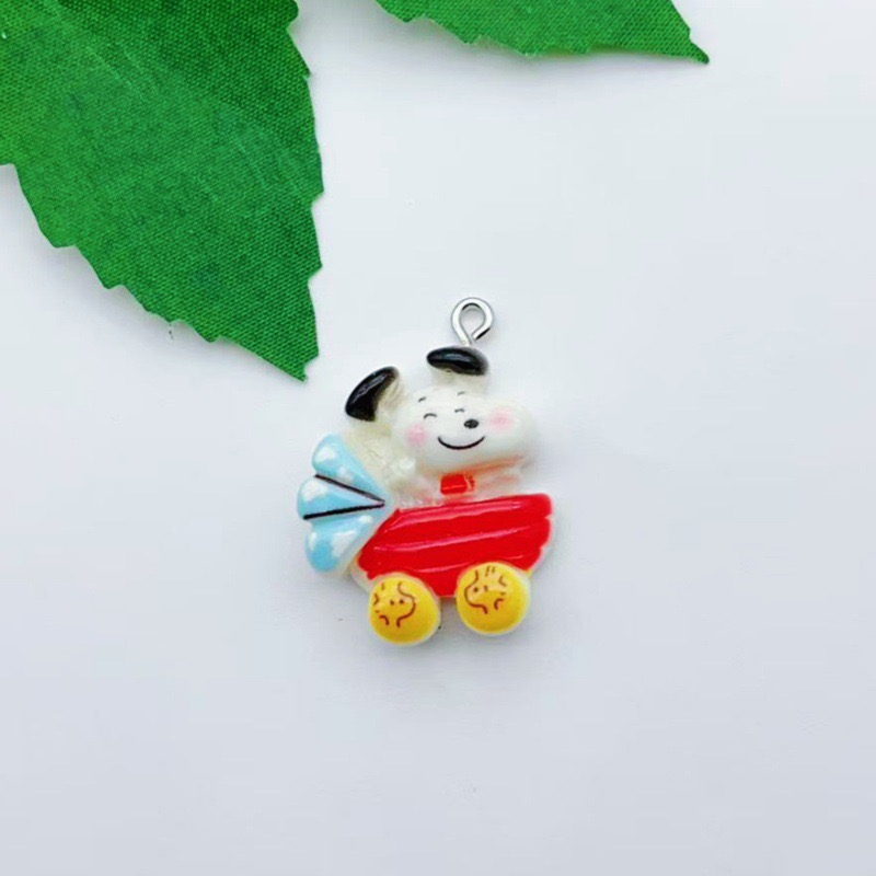 12pcs resin cartoon dog pendan - Jewelry Making ulasan dan harga