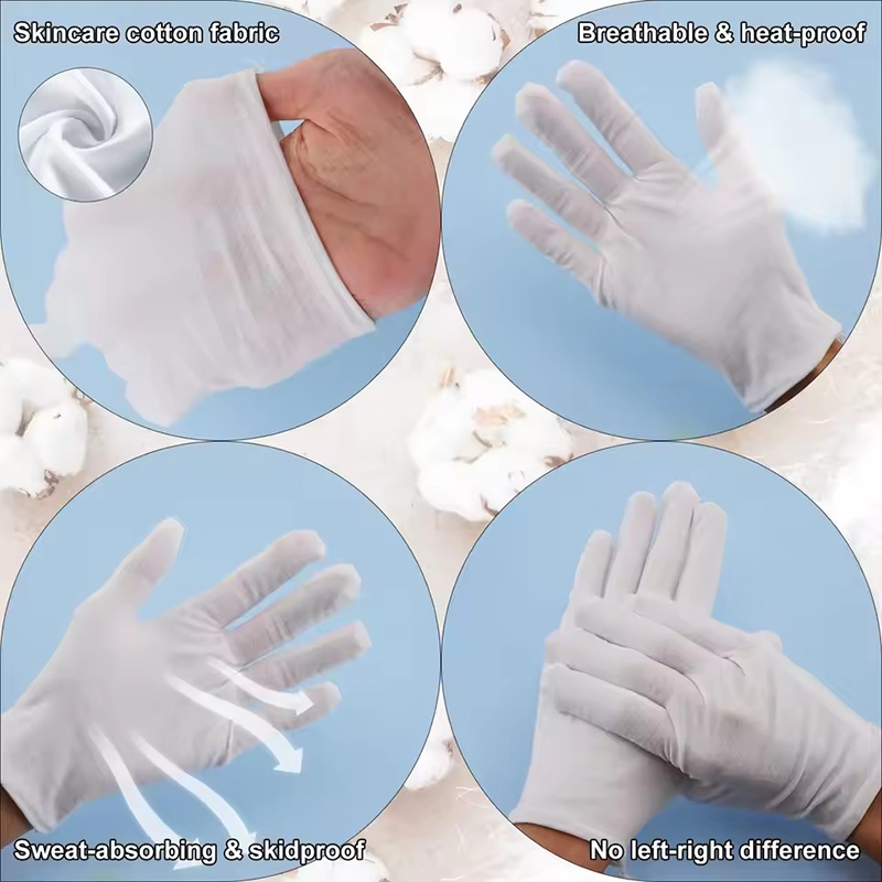 12 Pairs White Cotton Work Glo - Jewelry Making Gloves ulasan dan harga