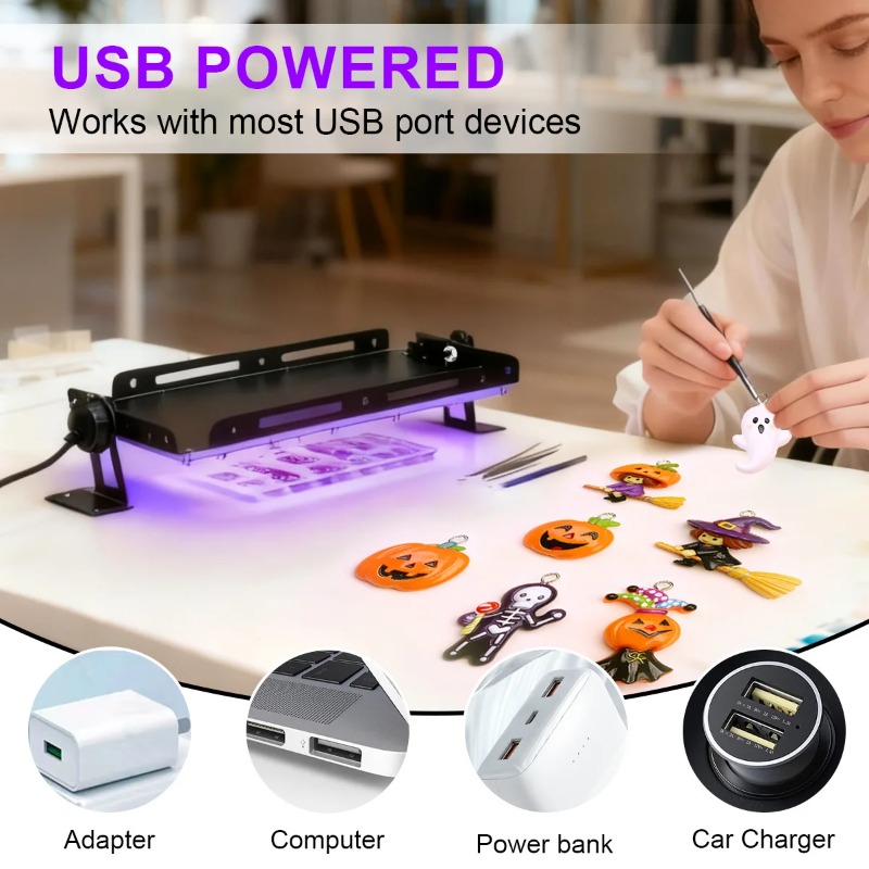Ultra Bright LED UV Curing Lam - Jewelry Making Dc ulasan dan harga