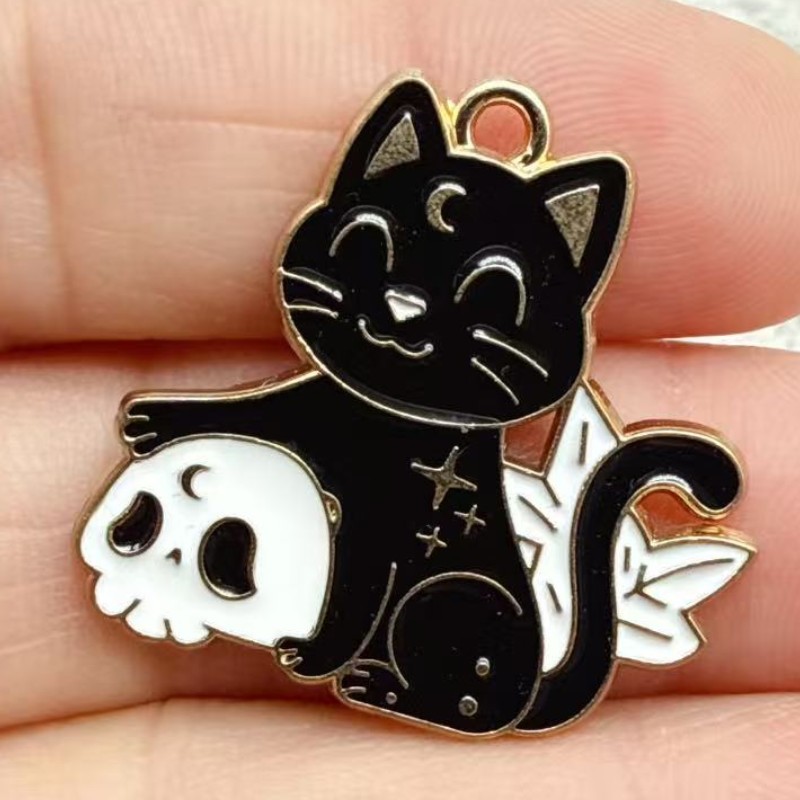 10pcs Original Alloy Enamel Bl - Jewelry Making ulasan dan harga