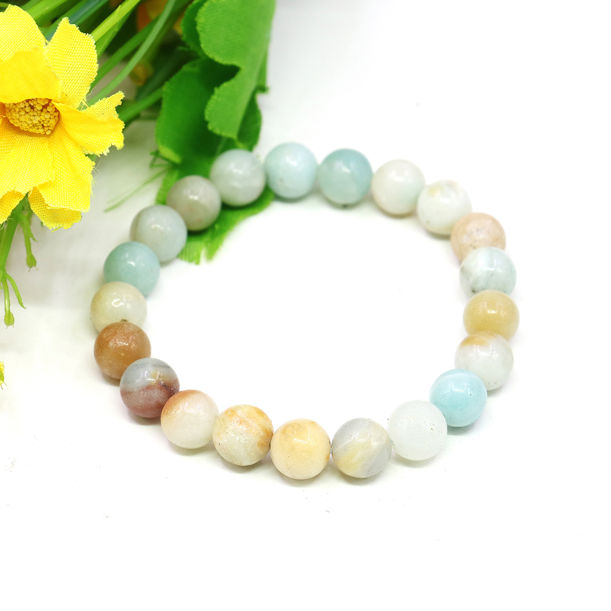 8mm Natural Round Blue Amazon  - Jewelry Making Amazon ulasan dan harga