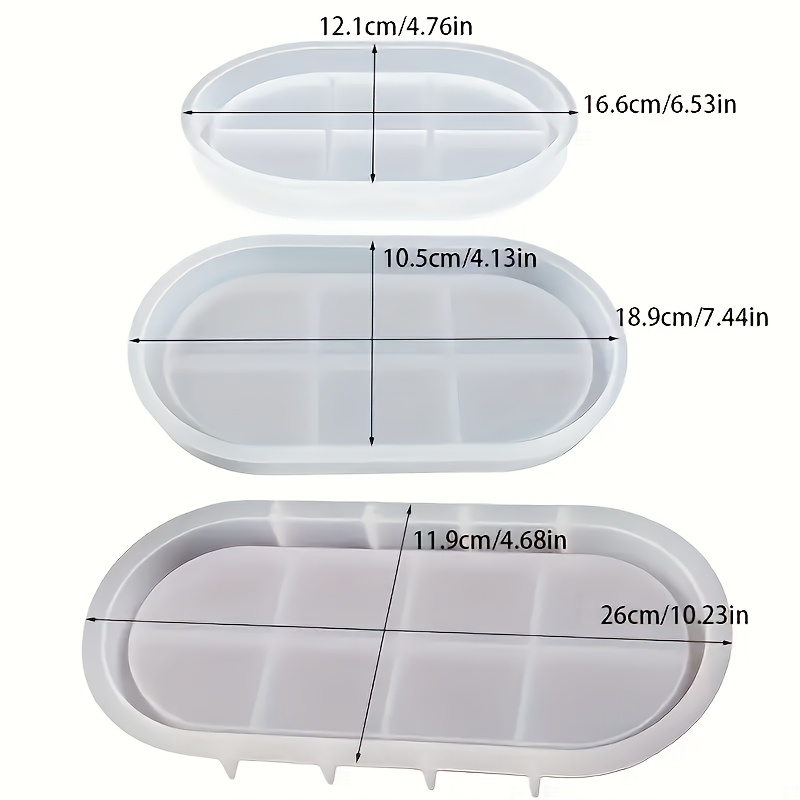 Oval silicone mold for concret - Jewelry Making Board ulasan dan harga