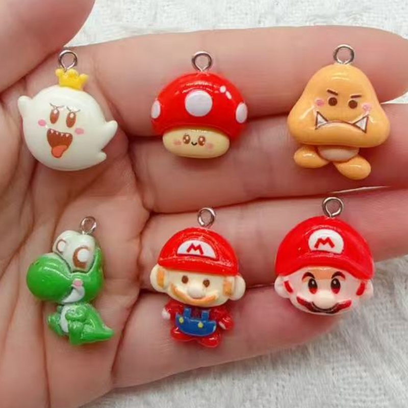 10pcs resin cartoon pendant, D - Jewelry Making ulasan dan harga