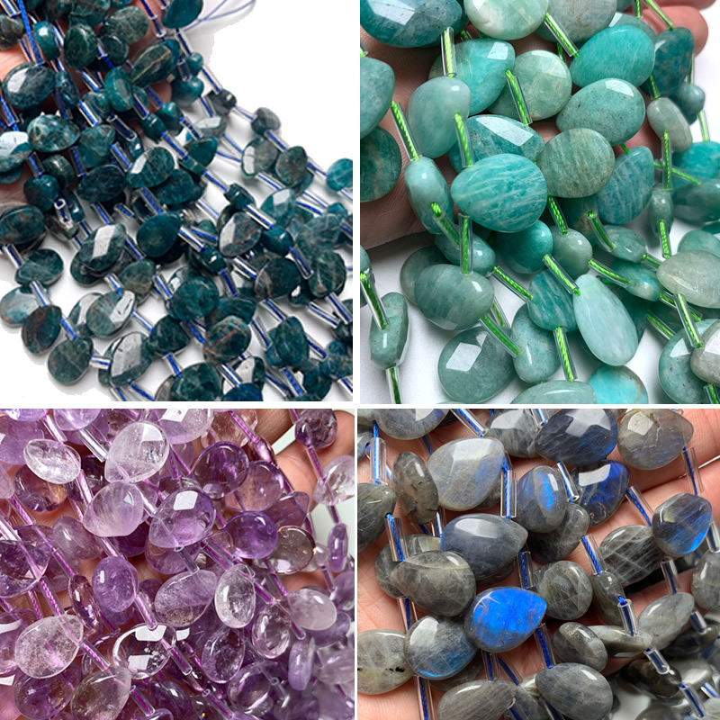 Faceted Natural 8x12mm Labrado - Jewelry Making Amazon ulasan dan harga