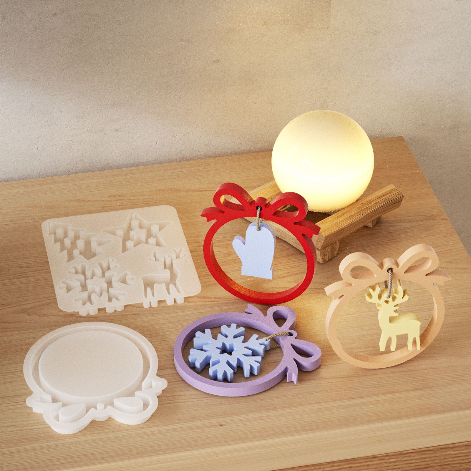 Christmas Series Pendant Silic - Jewelry Making Gloves ulasan dan harga