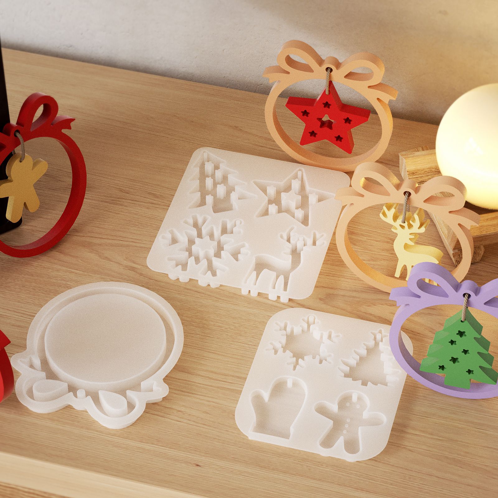 Christmas Series Pendant Silic - Jewelry Making Gloves ulasan dan harga